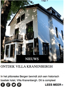 Ontdek Villa Kranenbergh- Residence | van den Kommer